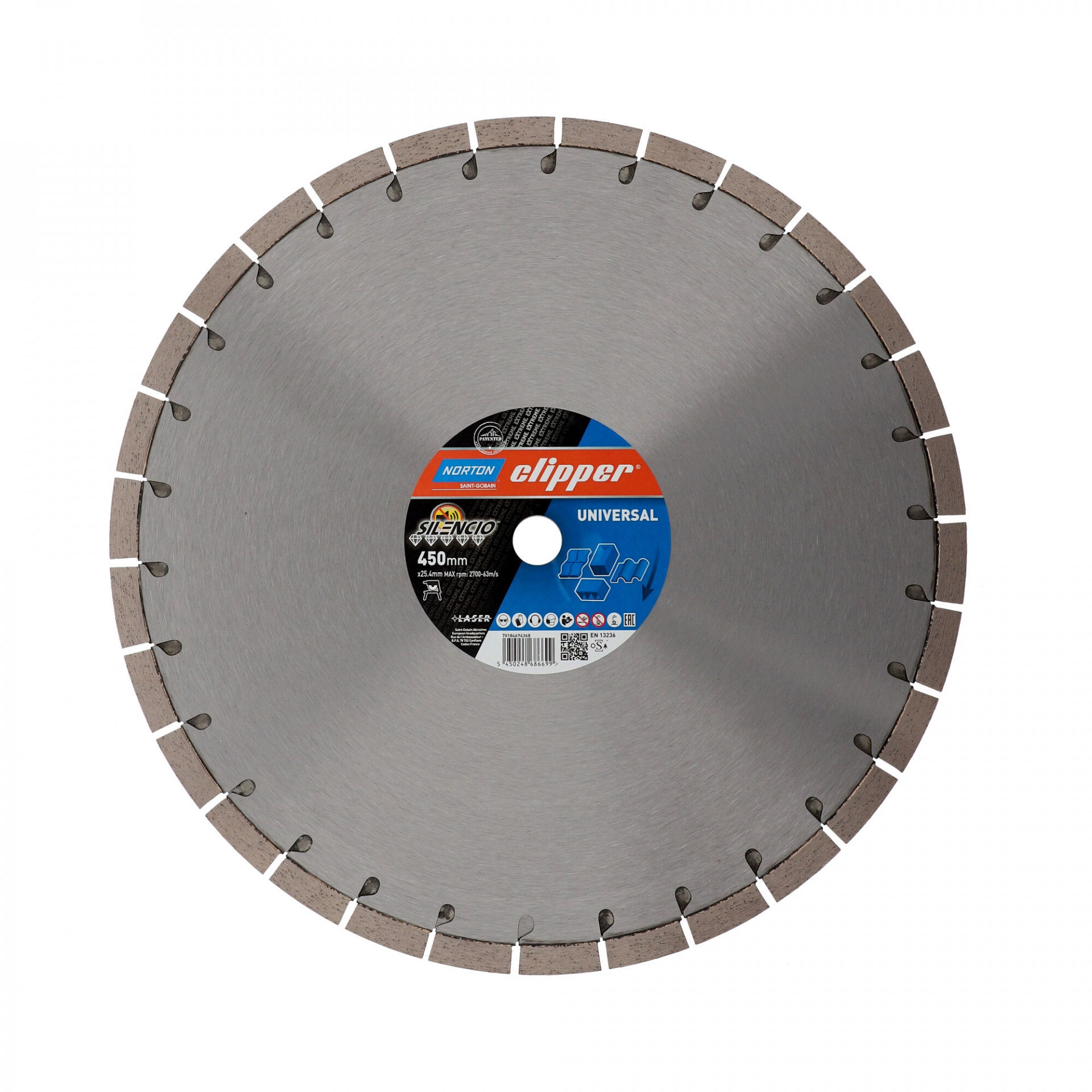 Norton Clipper Extreme Universal Silencio gyémánt vágókorong Ø450x25,4 mm termék fő termékképe