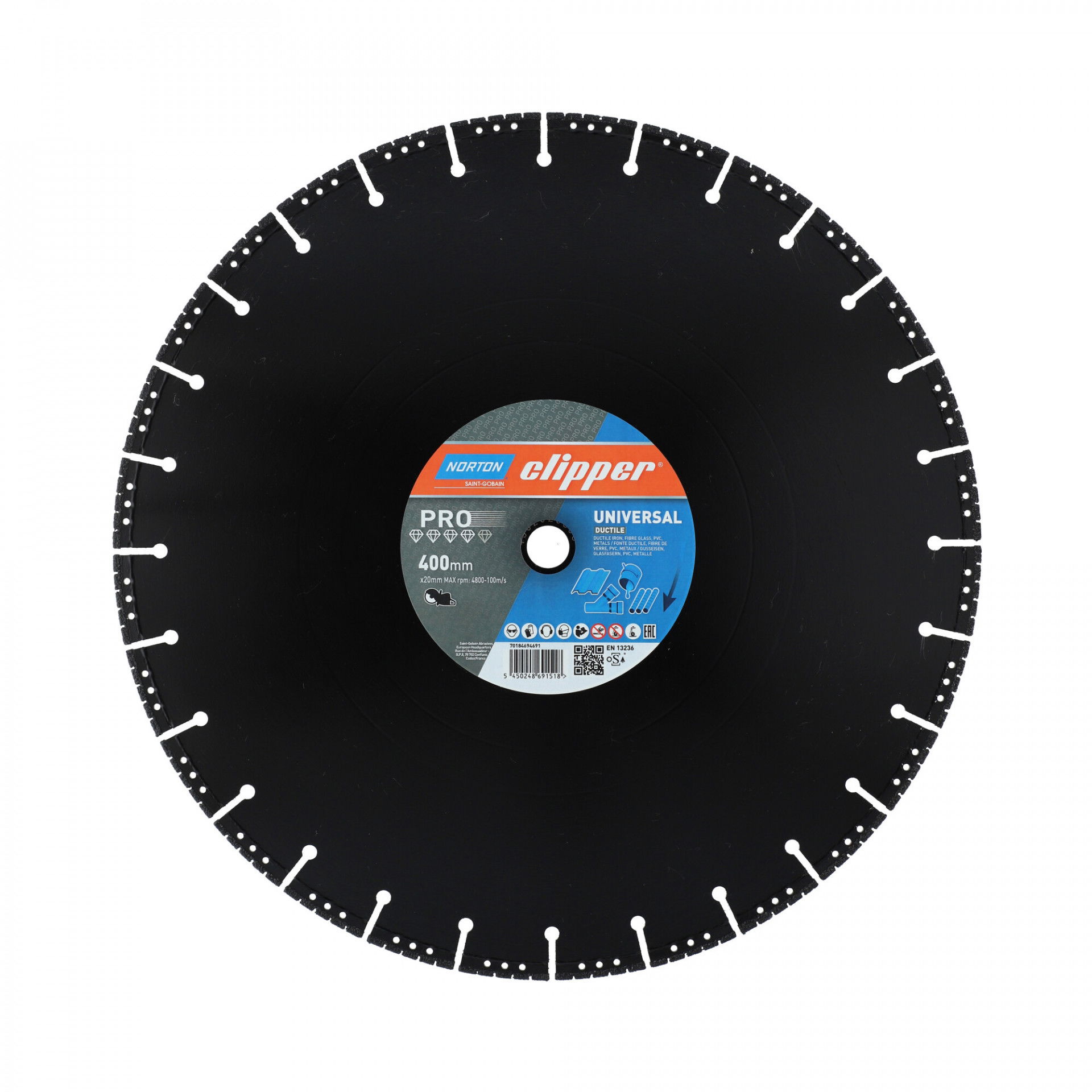 Norton Clipper Pro Universal Ductile gyémánt vágókorong Ø400x20 mm termék fő termékképe