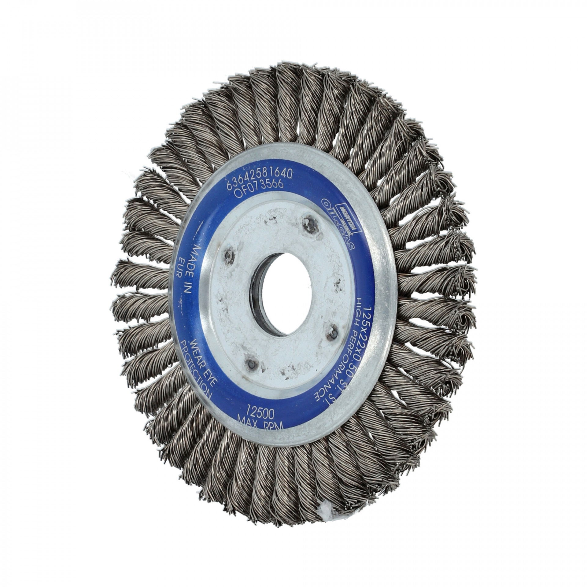 Norton sodrott drótkorong inox (kefekorong, sűrű) 125x6x22,2 T23, 15 db/csomag termék fő termékképe