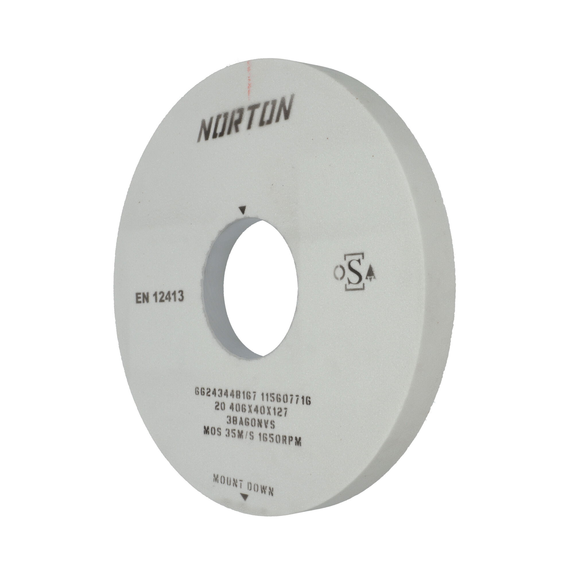 Norton Egyoldalt süllyesztett Form20 köszörűkorong  Ø406x40x127 mm 38A 60 N VS termék fő termékképe