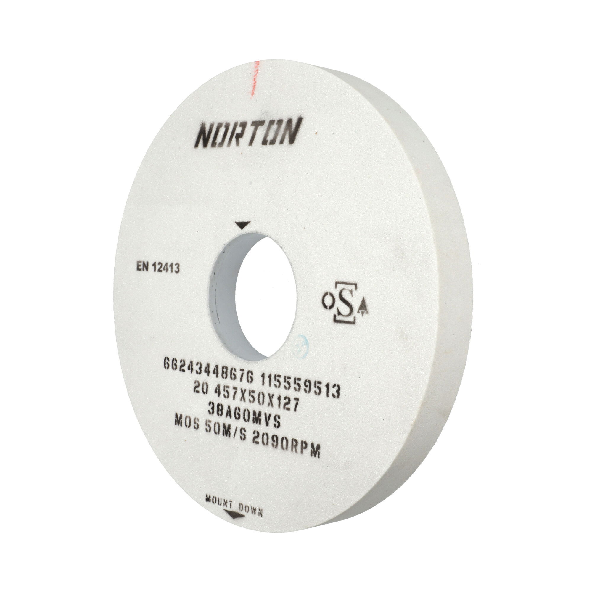 Norton Egyoldalt süllyesztett Form20 köszörűkorong  Ø457x50x127 mm 38A 60 M VS termék fő termékképe
