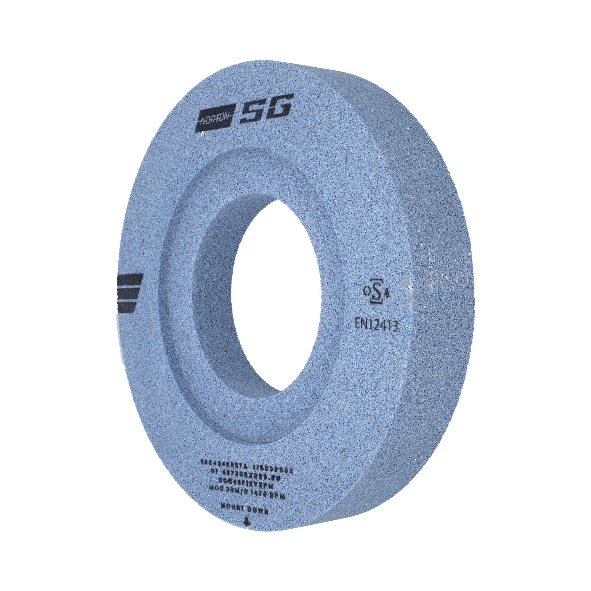 Norton Kétoldalt süllyesztett köszörűkorong  Ø457x80x203,2 mm SGB 46 F12 VXP termék fő termékképe