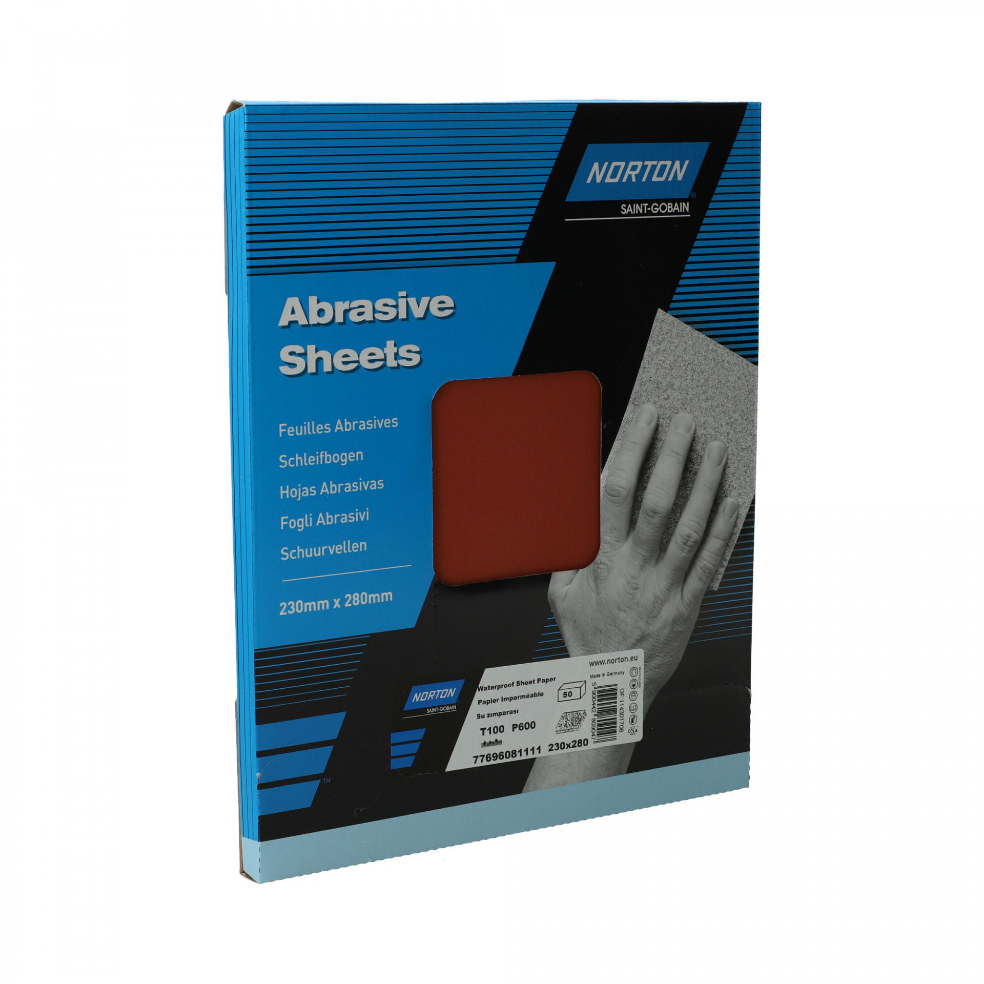 Norton T100 vízálló csiszolópapír 230x280mm P600, 50 db/csomag termék fő termékképe
