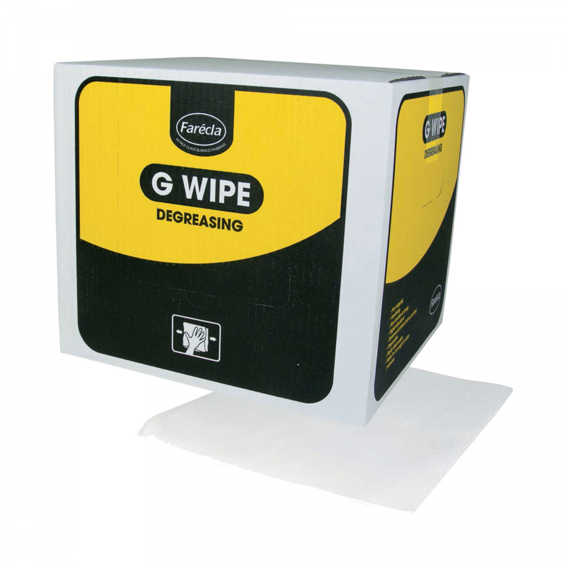 Farécla G Plus Degrasing Wipes (zsírtalanító törlőkendő) 580 x 530mm, 100 db/csomag termék fő termékképe