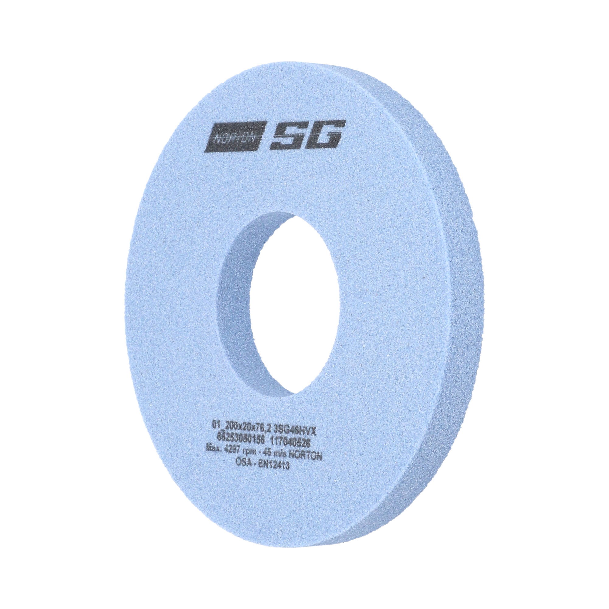 Norton Egyenes köszörűkorong Ø200x20x76,2 mm 3SG 46 H VX termék fő termékképe