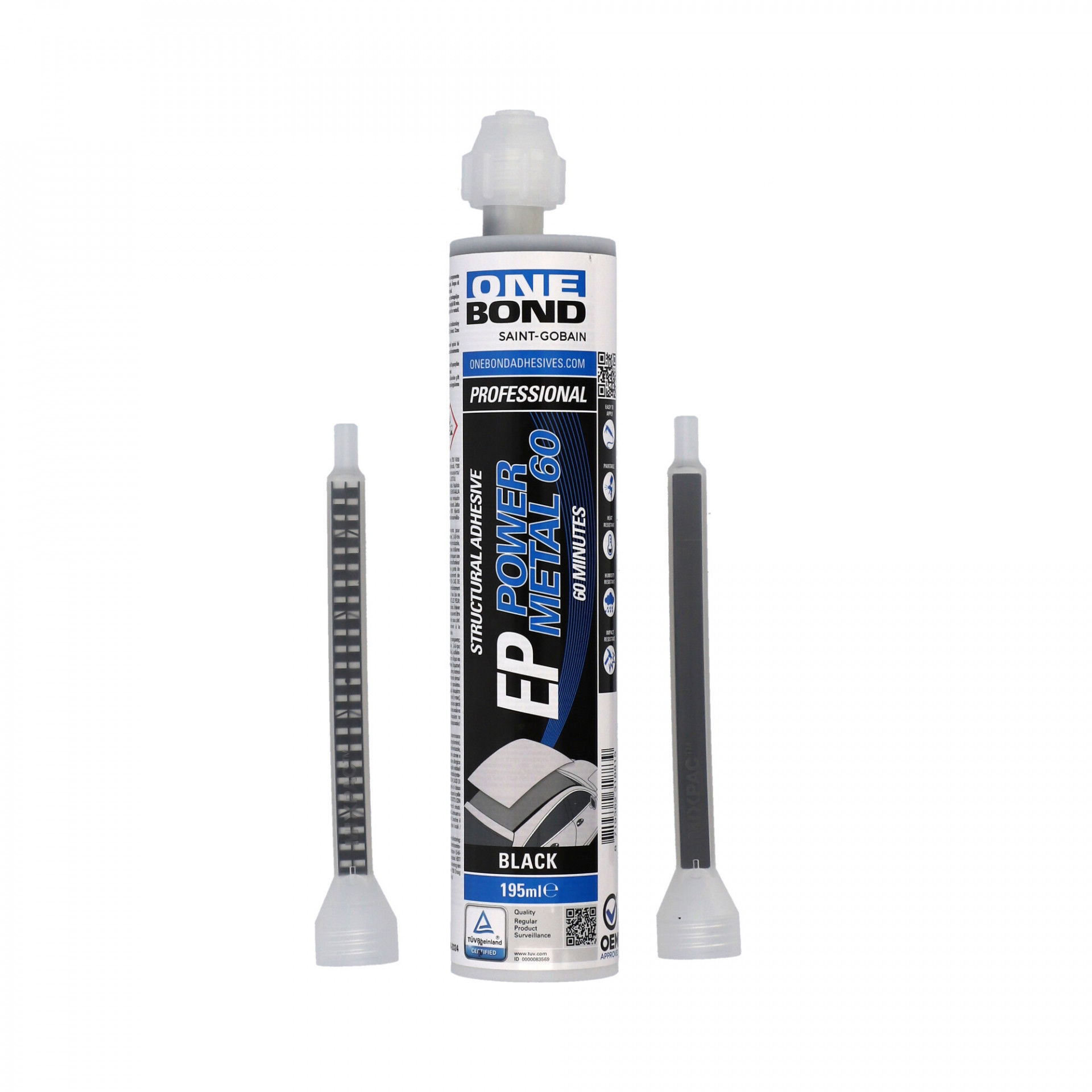 OneBond EP Power Metal 60min szerkezeti ragasztó 195ml, 12 db/csomag termék fő termékképe