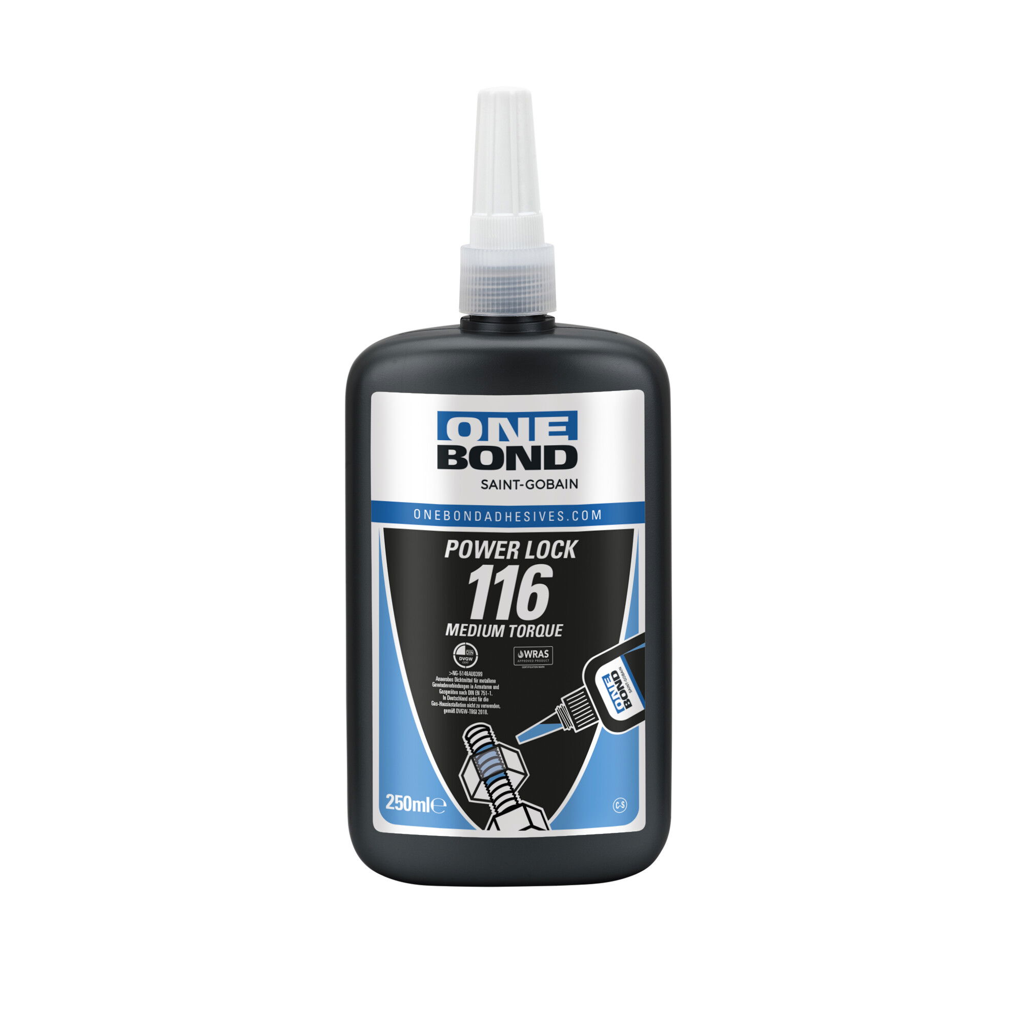 OneBond 116 menetrögzítő és tömítő 250ml, 10 db/csomag termék fő termékképe