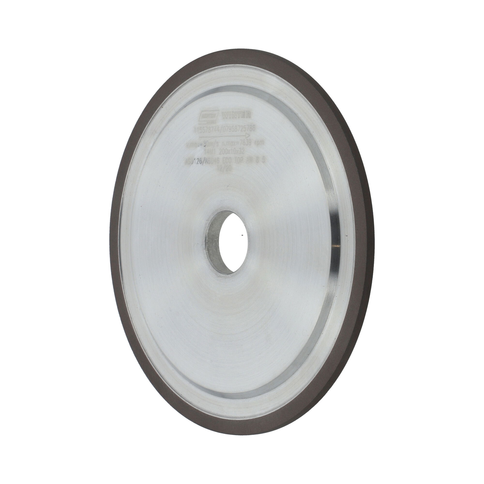 Norton Gyémánt köszörűkorong Ø200x5x8 mm ASD126/46 R100/R75 ECO TOP-AW termék fő termékképe