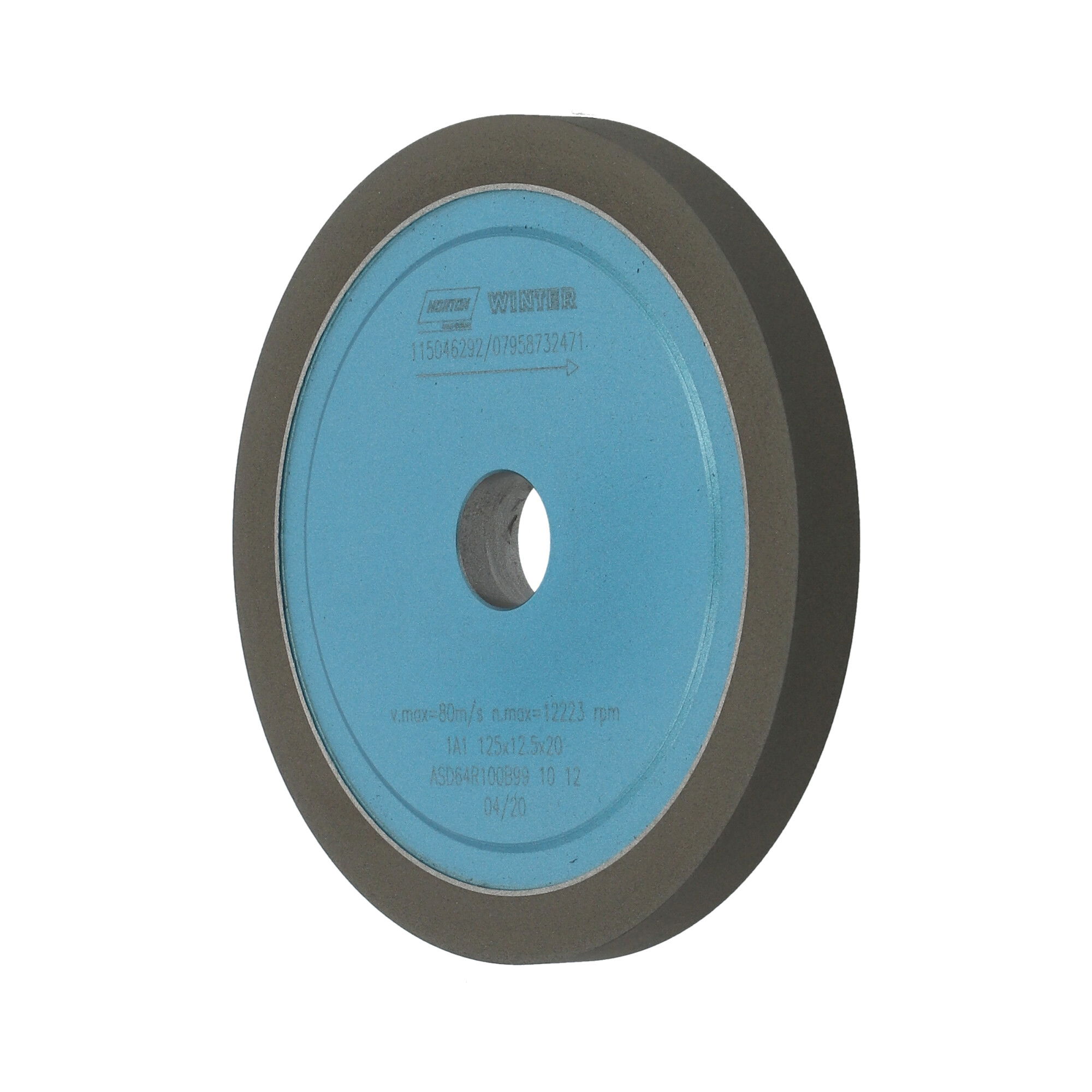 Norton Gyémánt köszörűkorong Ø125x12x10 mm ASD64 R100 B99 termék fő termékképe