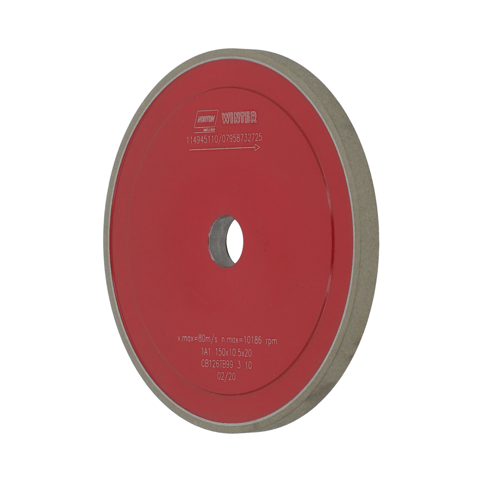 Norton CBN köszörűkorong Ø150x10x3 mm CB126 T B99 termék fő termékképe