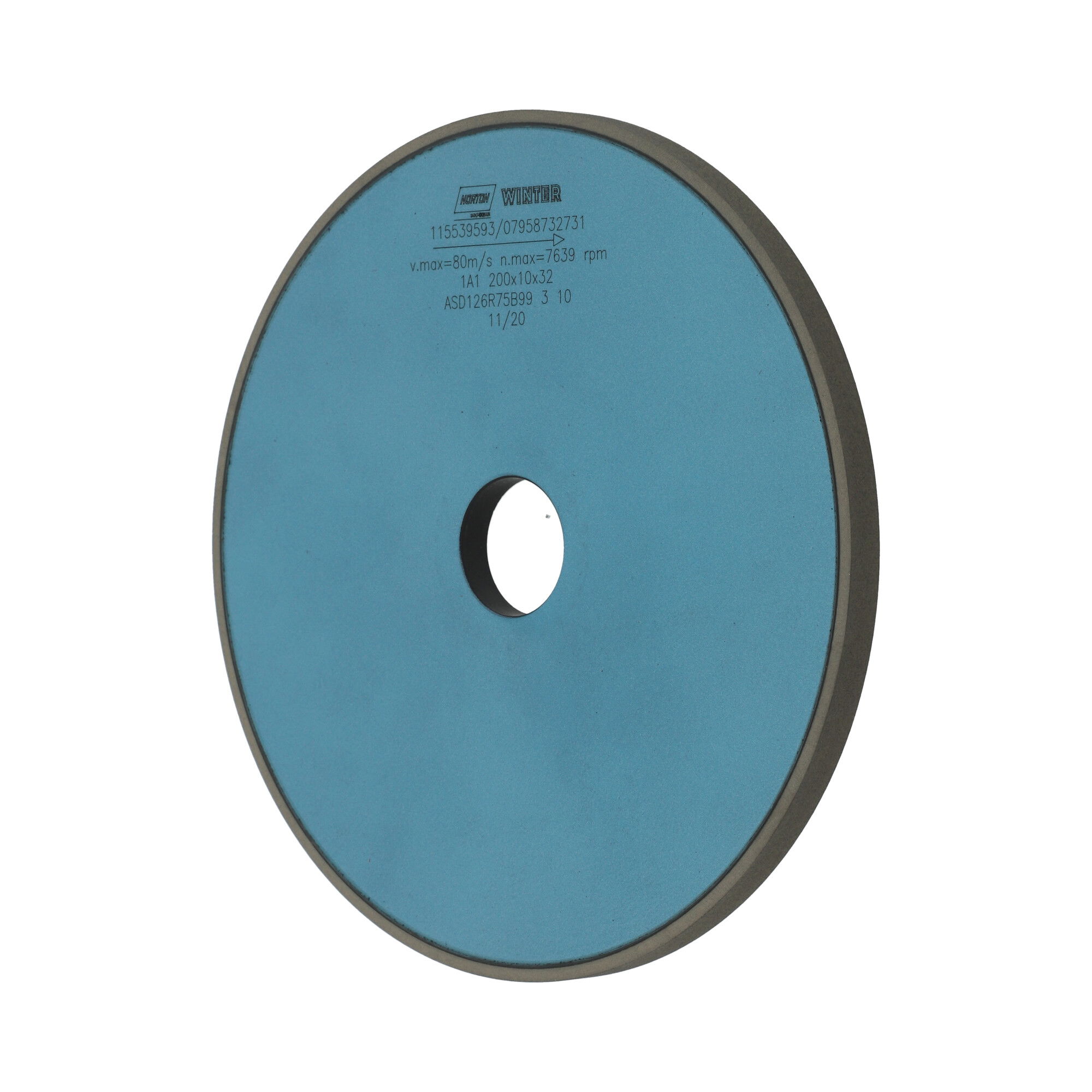 Norton Gyémánt köszörűkorong Ø175x15x3 mm ASD126 R50 B99 termék fő termékképe