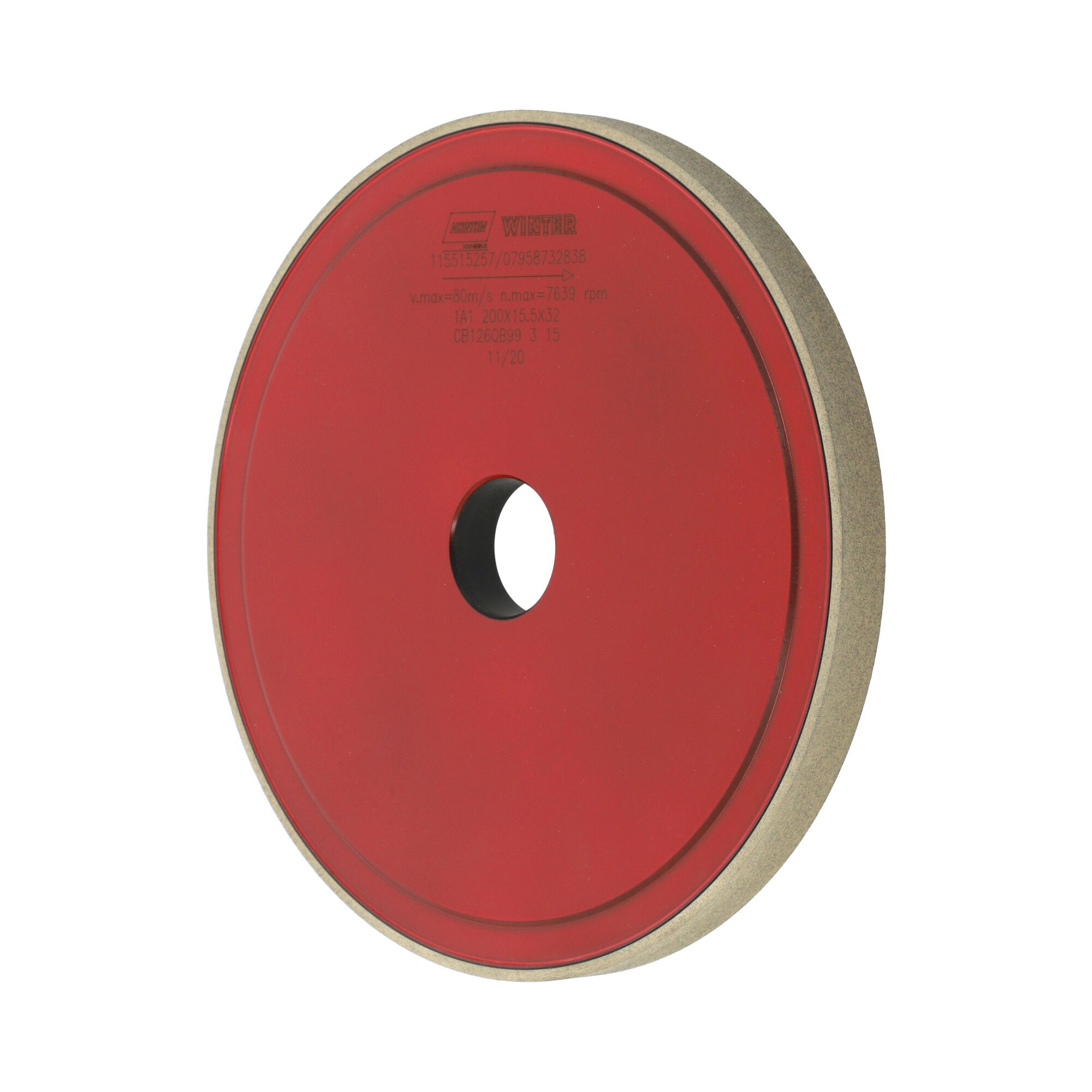 Norton CBN köszörűkorong Ø200x15x3 mm CBN126 Q B99 termék fő termékképe