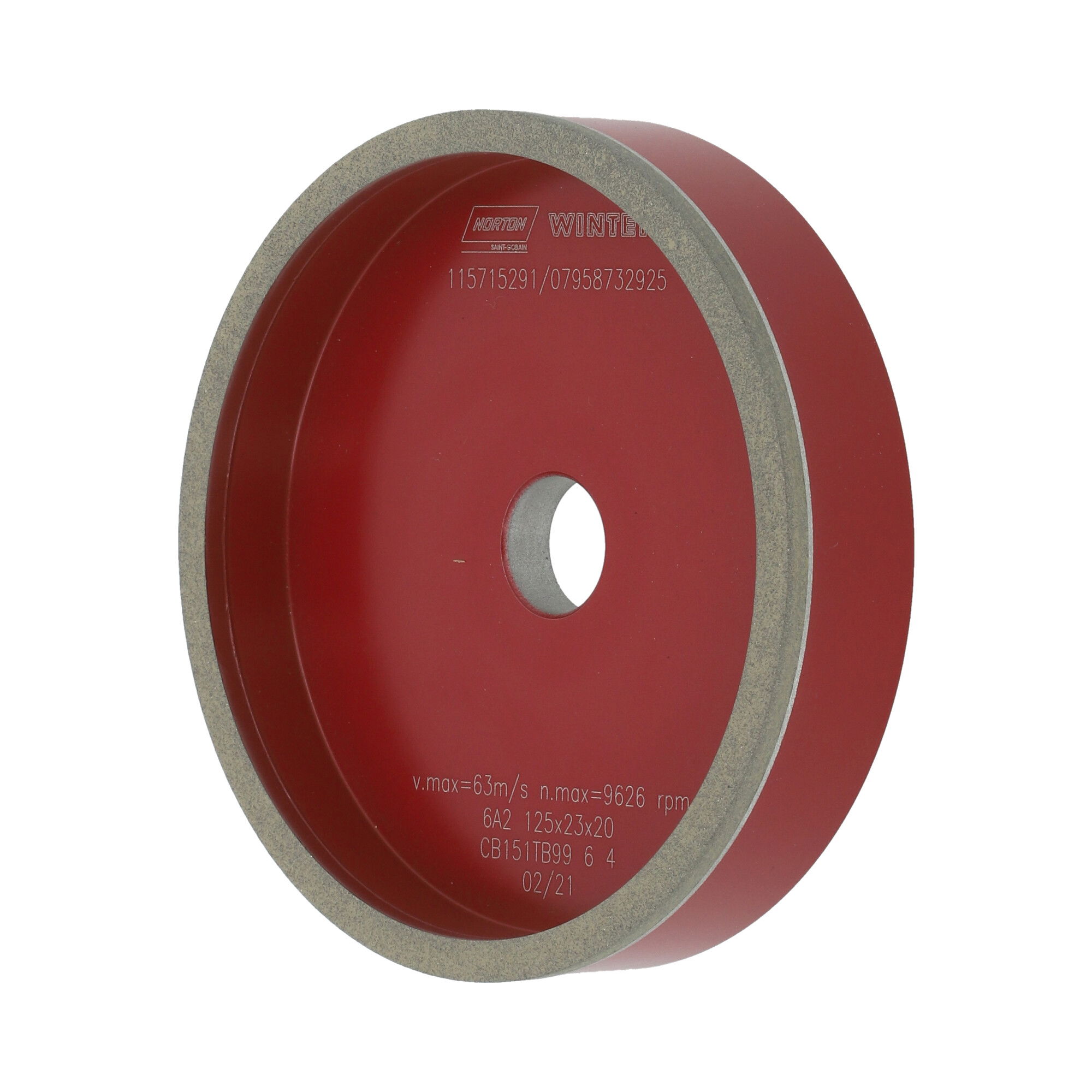 Norton CBN köszörűkorong Ø100x15x4 mm CBN91 V BI150-1 termék fő termékképe