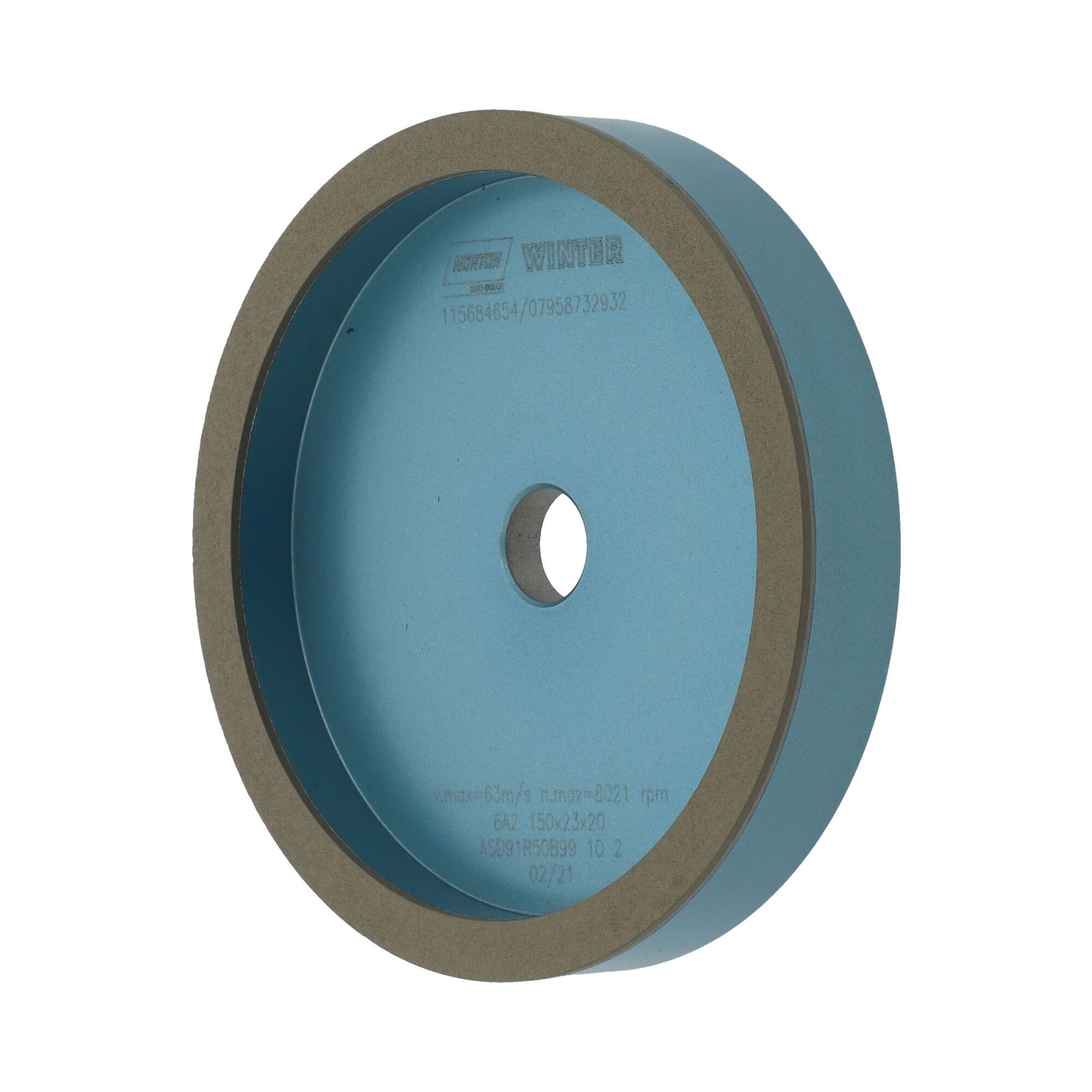 Norton Gyémánt köszörűkorong Ø125x10x2 mm ASD107 R50 B99 termék fő termékképe