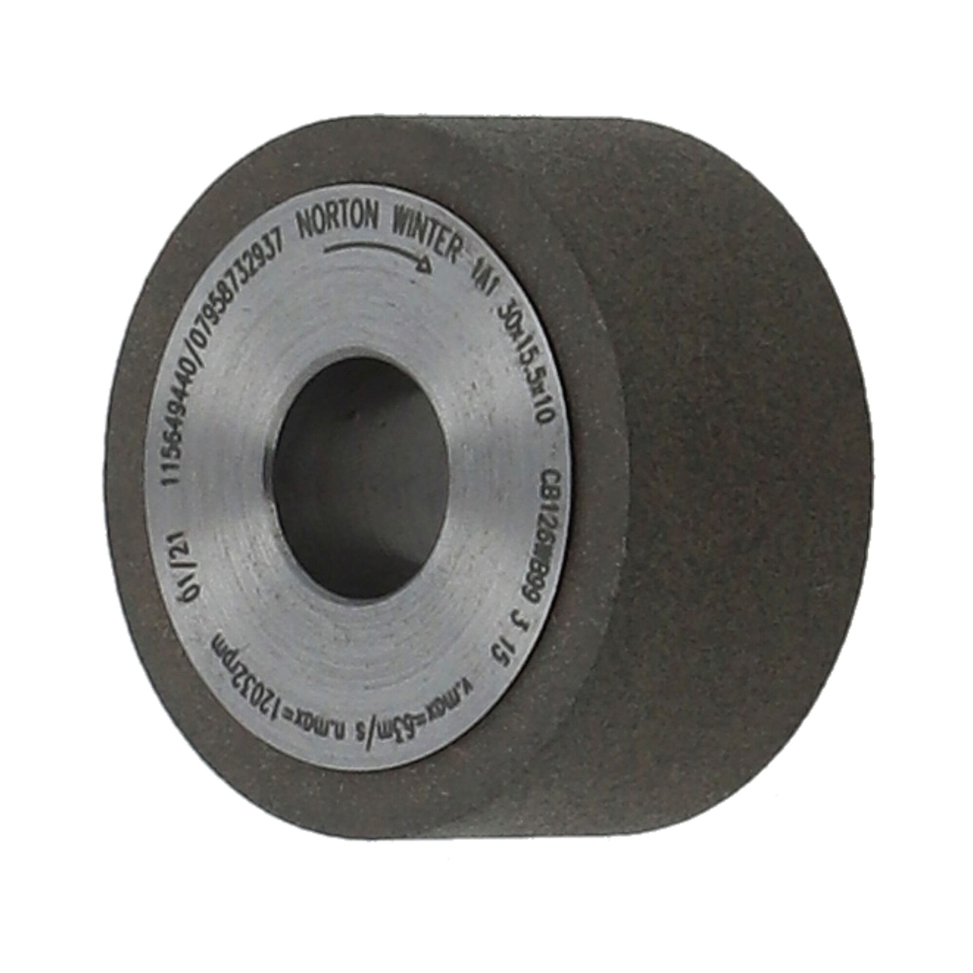 Norton CBN köszörűkorong Ø30x15x3 mm CBN126 W B99 termék fő termékképe
