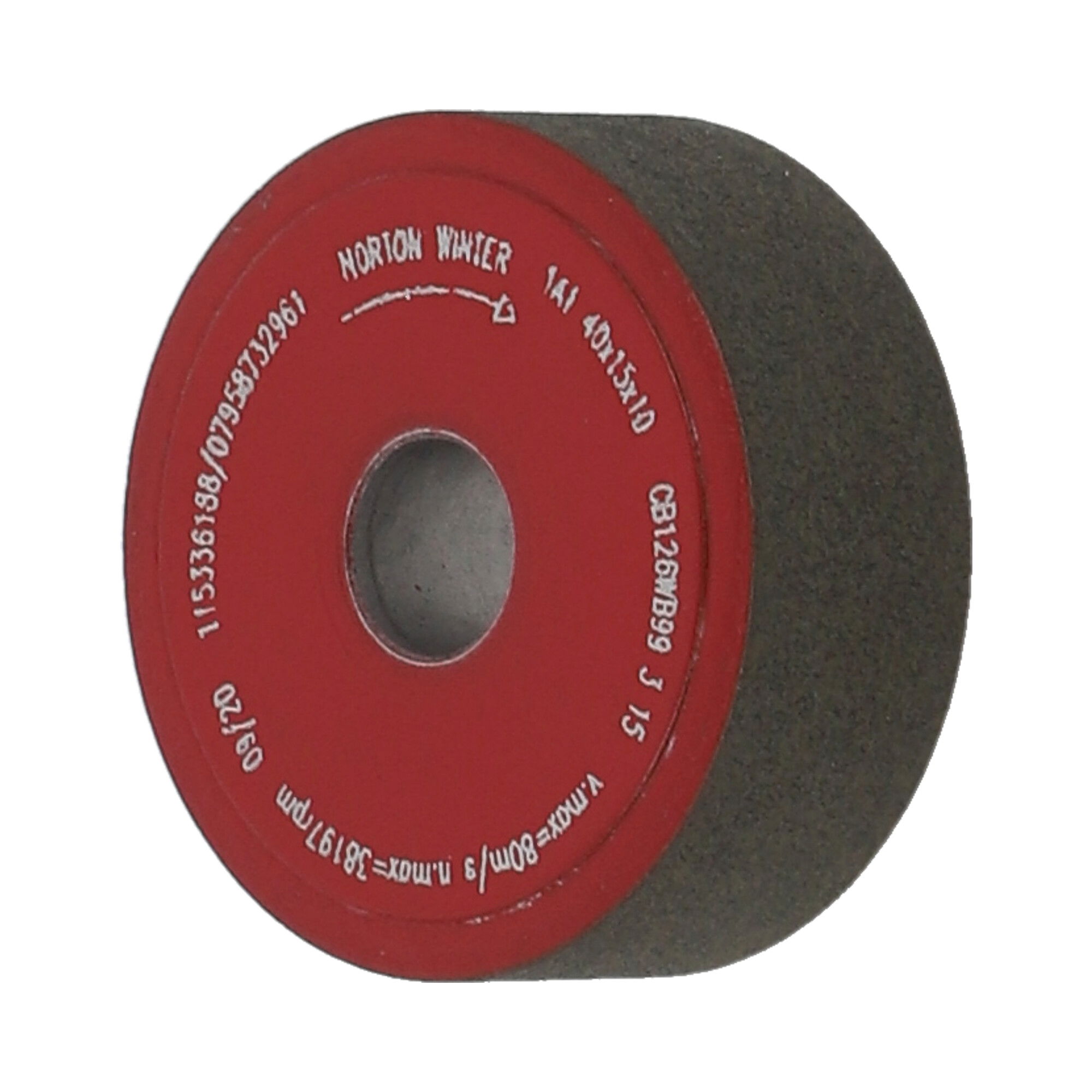 Norton CBN köszörűkorong Ø40x15x3 mm CBN126 W B99 termék fő termékképe