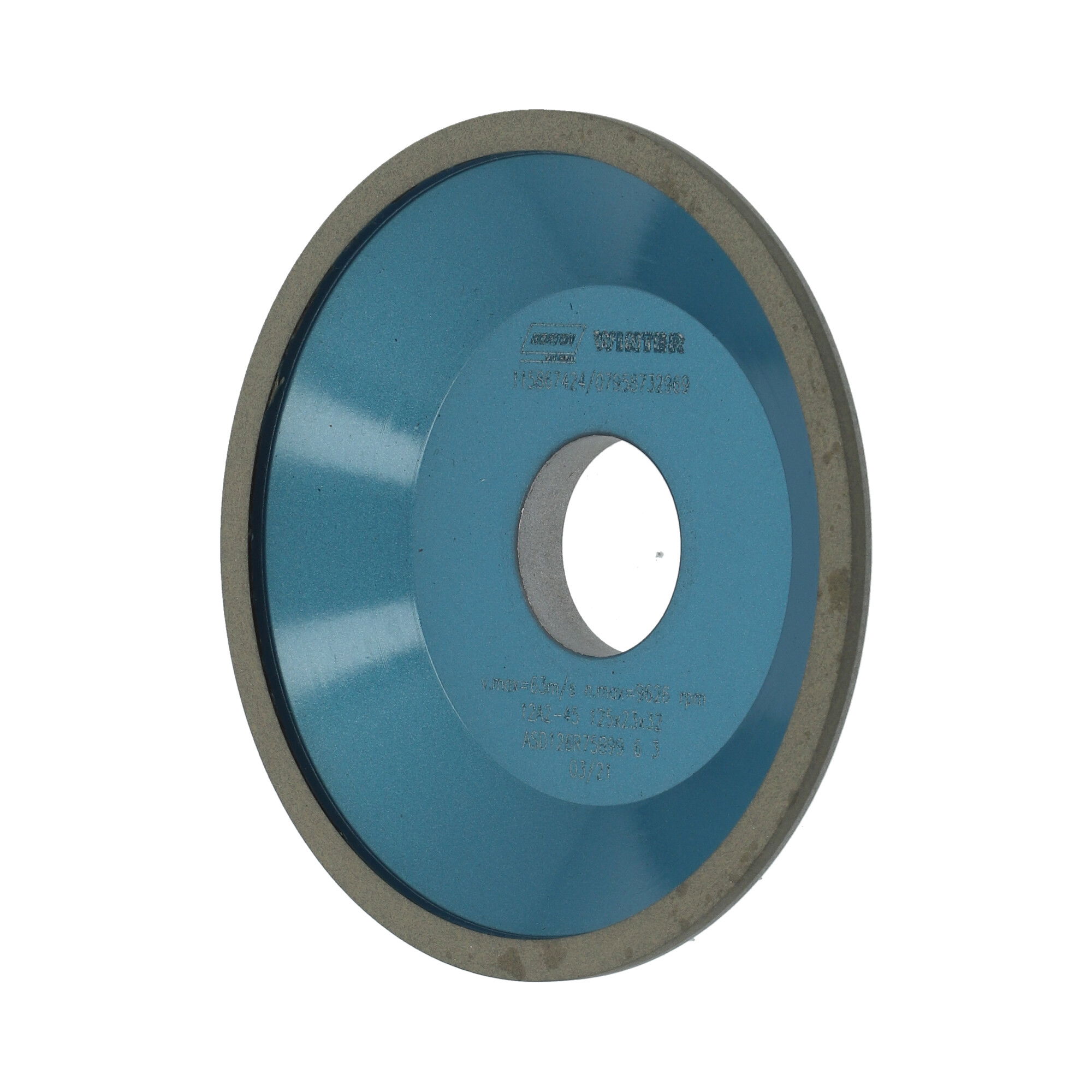 Norton Gyémánt köszörűkorong Ø125x6x3 mm ASD126 R75 B99 termék fő termékképe