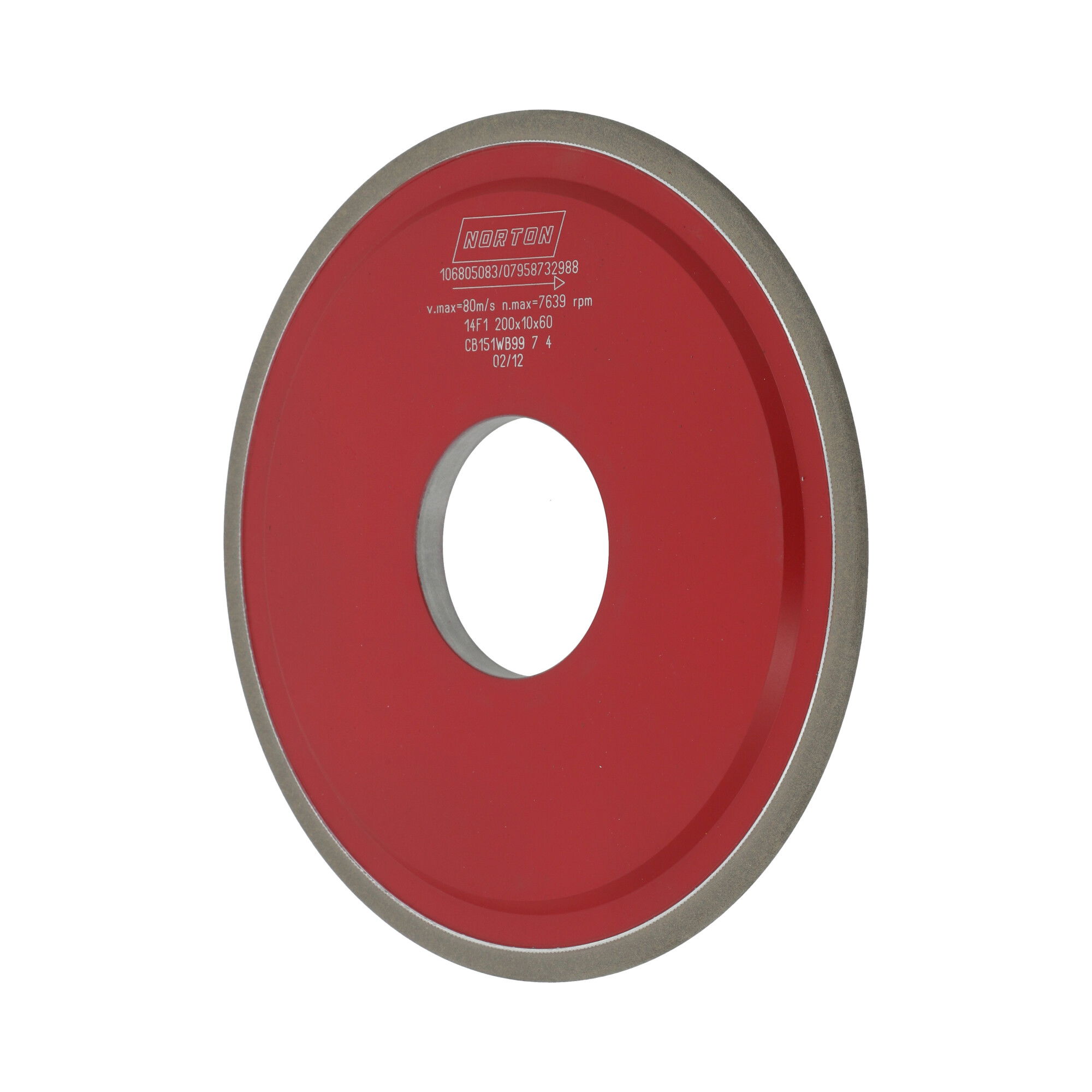 Norton CBN köszörűkorong Ø200x4x7 mm CBN151 W B99 termék fő termékképe