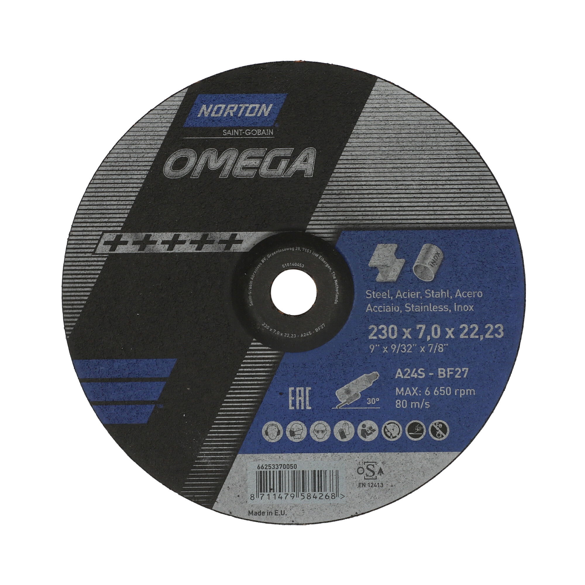 Norton Omega Tisztítókorong 230x7,0x22,23mm termék fő termékképe