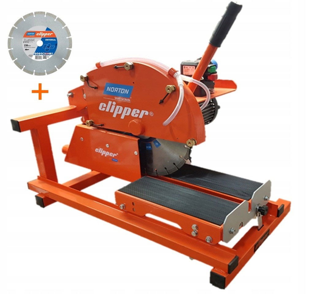 Norton Clipper CM35 Mini vizesvágó gép + Pro Uni Silencio vágókorong Ø350x25,4 mm termék fő termékképe