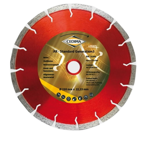CORAX Cedima Gyémánt Vágókorong AR-Standard Generation 3 (Ø 230x2,4x22,23 mm) termék fő termékképe