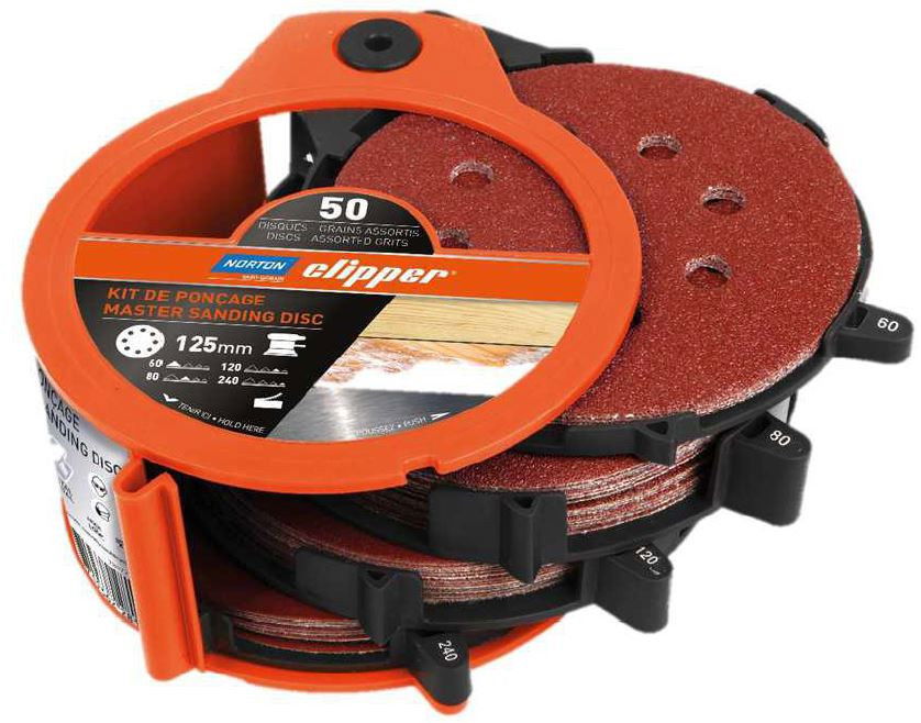 Norton H231 csiszolókorong készlet Ø125mm 8 lyukas termék fő termékképe