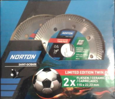 Norton LOT-2 Master Ceram gyémánt vágókorong Ø115x22,23 mm, 2db/ csomag termék fő termékképe