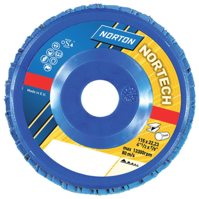 Norton Nortech R822 lamellás csiszolókorong Ø180x22mm P40 Sík termék fő termékképe