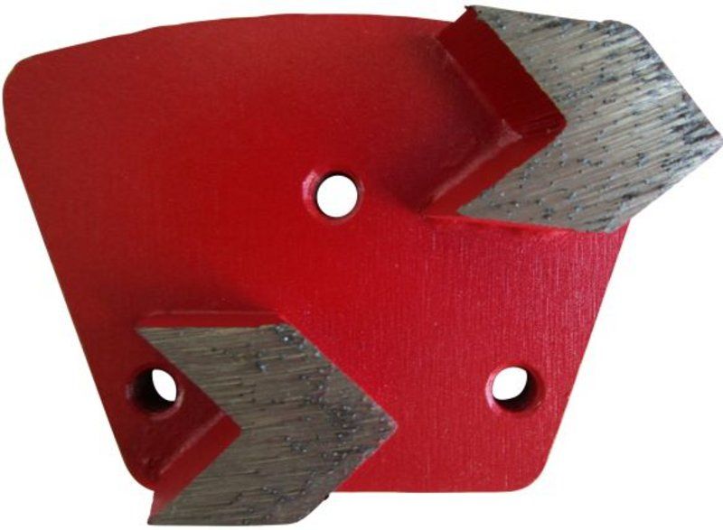 Corax Pro 8506 Gyémánt betoncsiszoló szegmens nyíl alakú, 3 lyukú, M6, közepes, balos 40x10x10 mm P40 termék fő termékképe