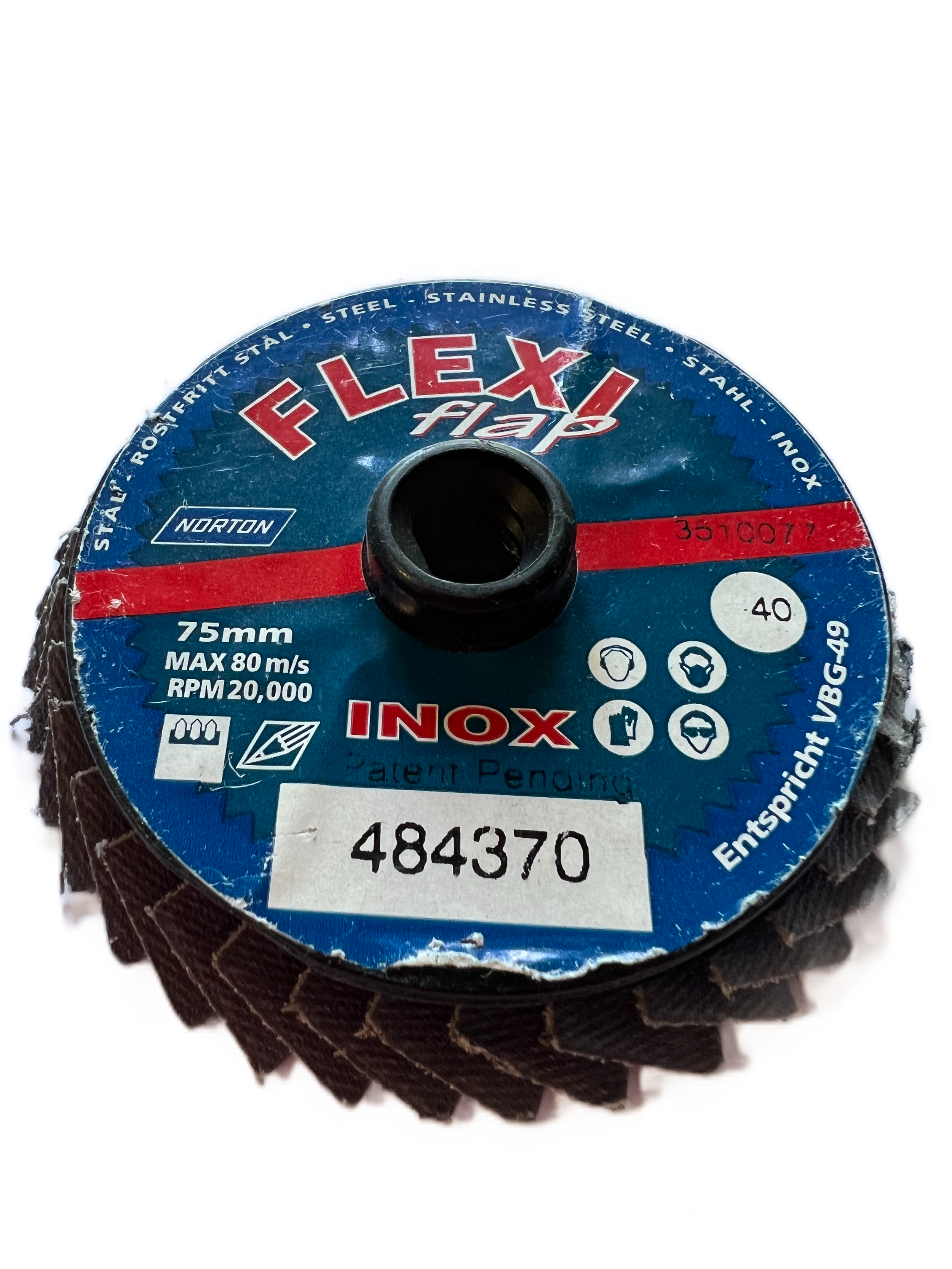 Norton Flexi-Flap lamellás csiszolókorong Ø75mm P40 termék fő termékképe