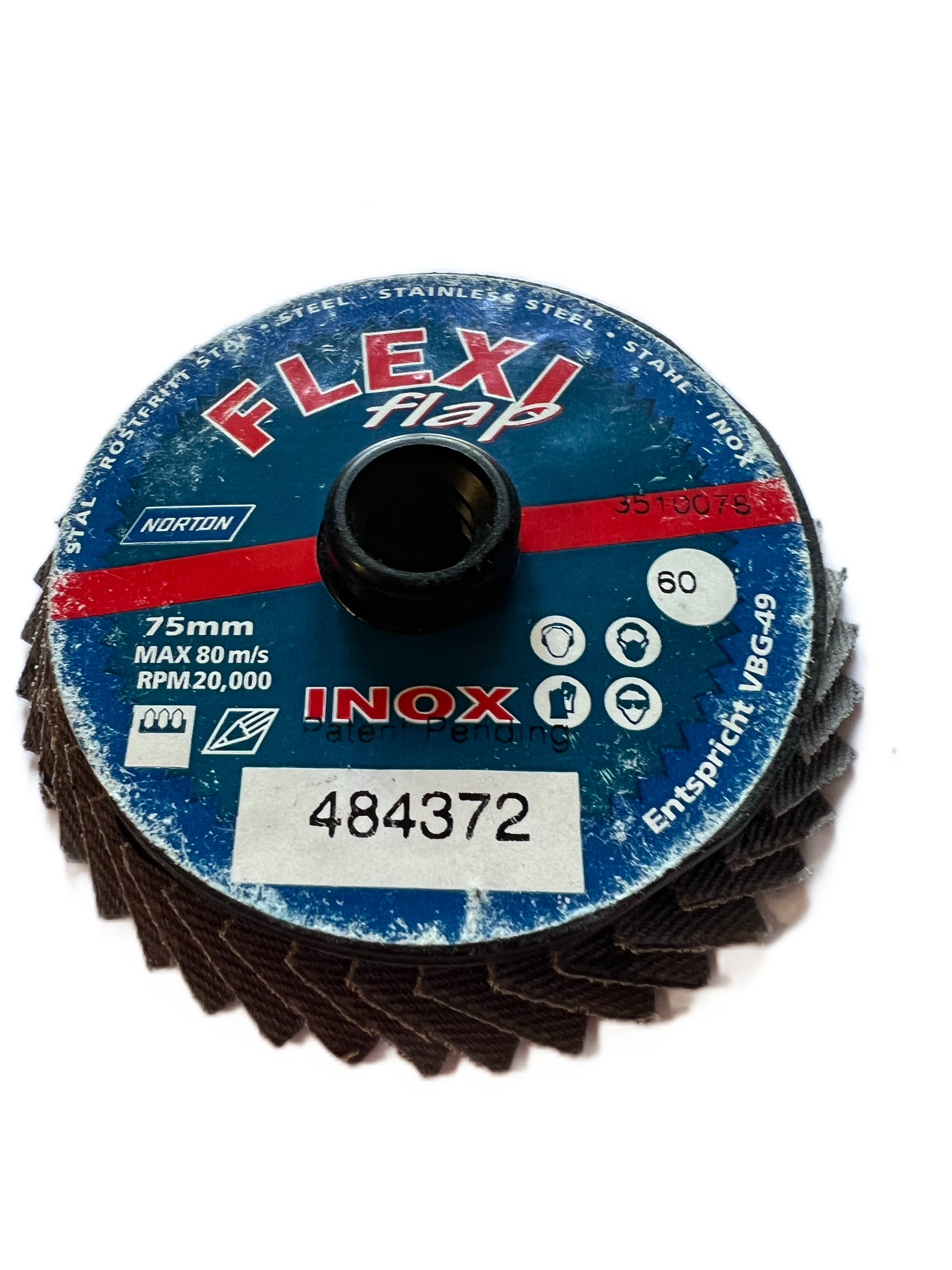 Norton Flexi-Flap lamellás csiszolókorong Ø75mm P60 termék fő termékképe