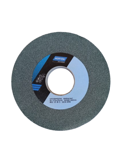 Norton Egyenes köszörűkorong Ø175x25x51 mm 31C 60 K 7V termék fő termékképe