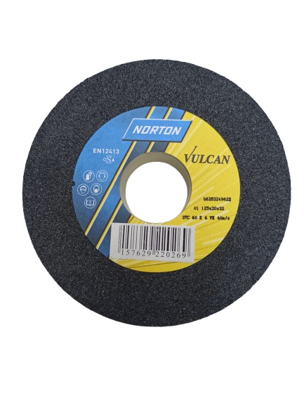 Norton Egyenes köszörűkorong Ø125x20x32 mm 37C 60 K VK termék fő termékképe