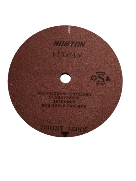 Norton Egyenes köszörűkorong Ø350x32x32 mm 38A 60 M V termék fő termékképe