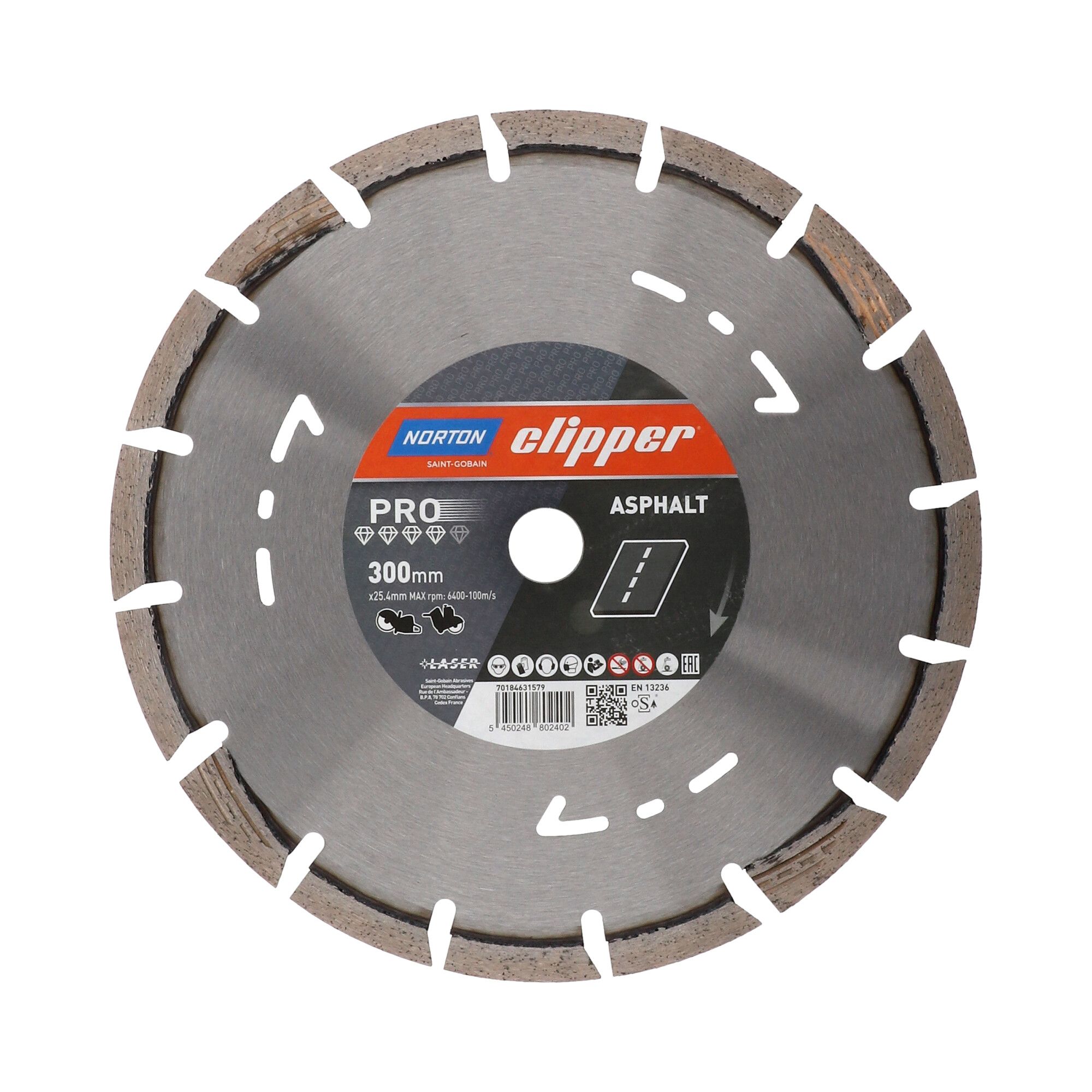 Norton Clipper Pro Asphalt II gyémánt vágókorong Ø300x20 mm termék fő termékképe