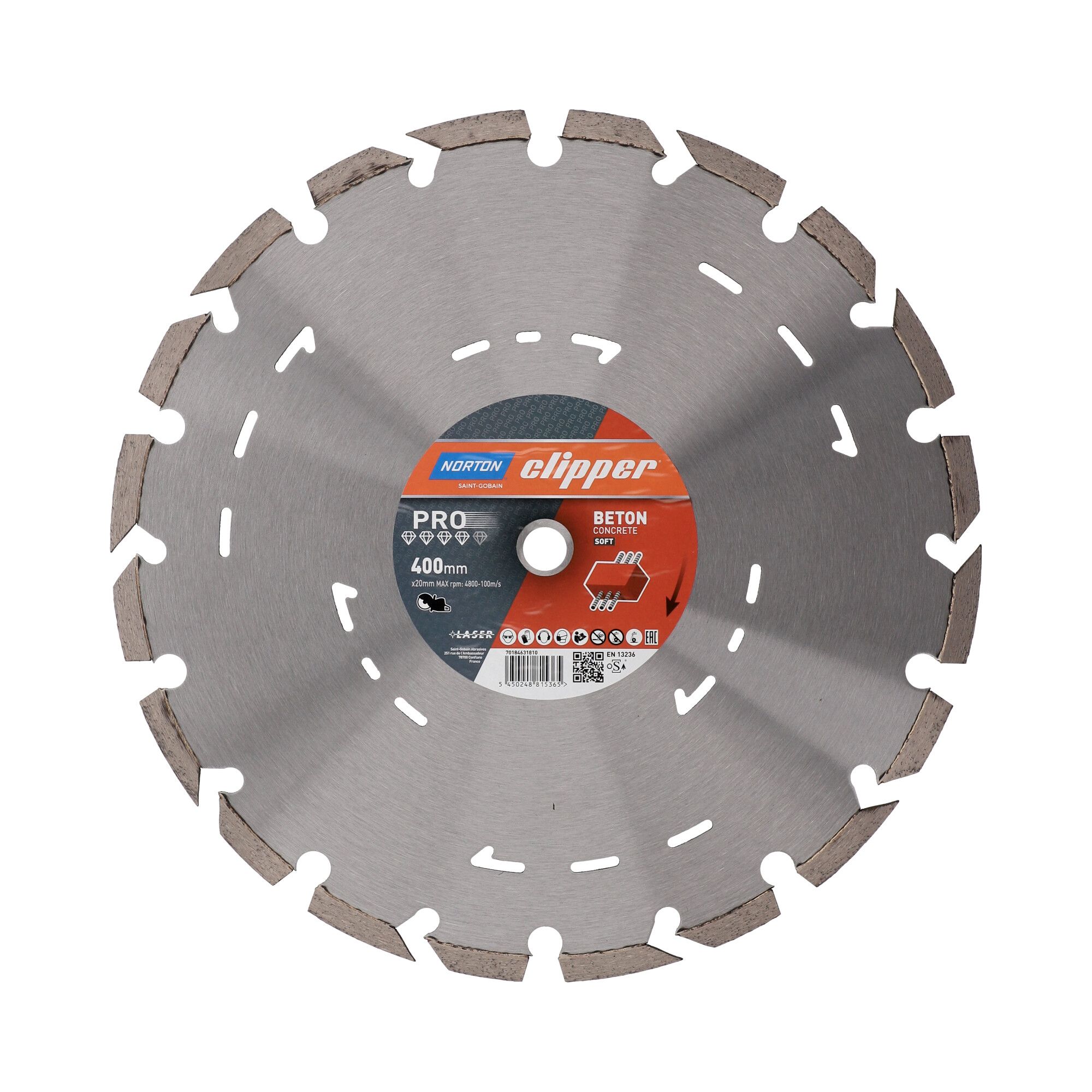 Norton Clipper Pro Beton Soft II gyémánt vágókorong Ø400x20 mm termék fő termékképe
