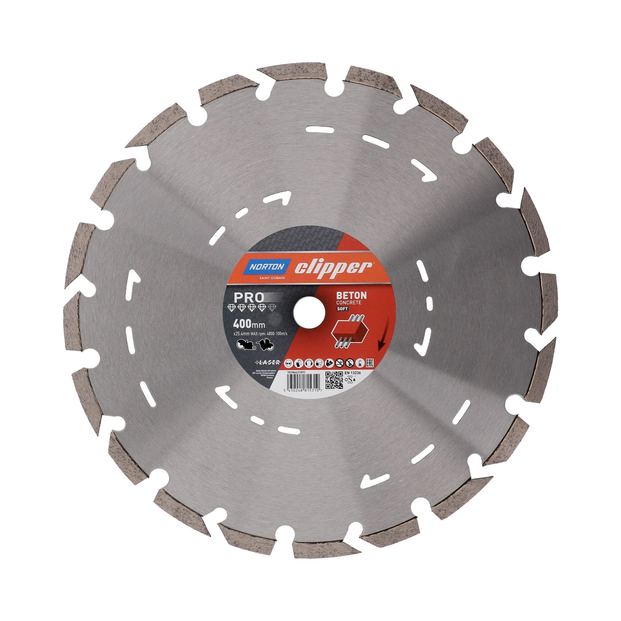 Norton Clipper Pro Beton Soft II gyémánt vágókorong Ø400x25,4 mm termék fő termékképe