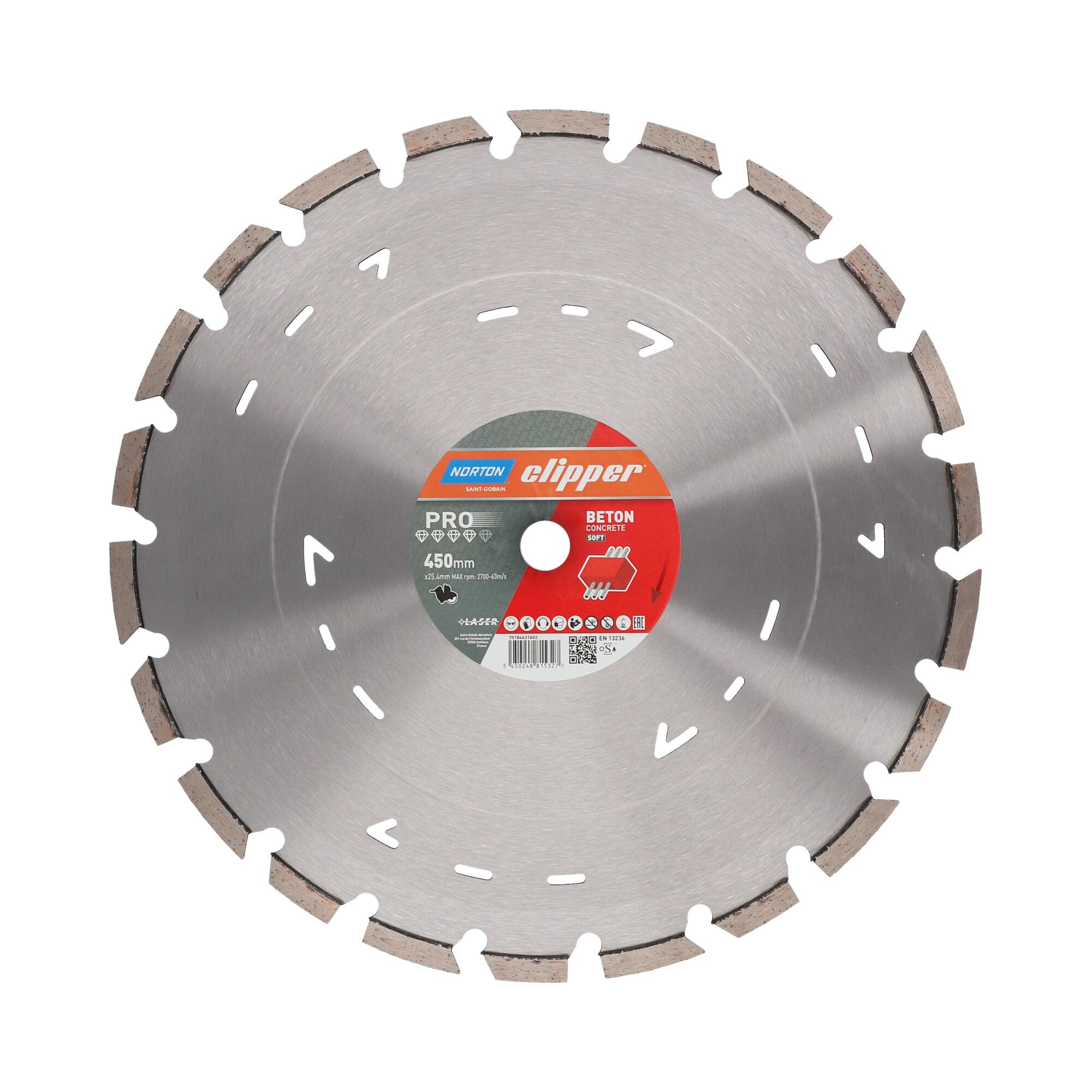 Norton Clipper Pro Beton Soft II gyémánt vágókorong Ø450x25,4 mm termék fő termékképe