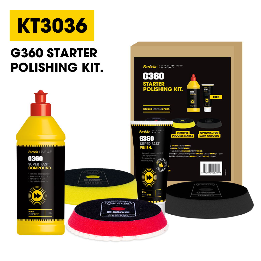 Farécla G360 Super Fast System Starter Kit szuper gyors polírozó paszta készlet termék fő termékképe