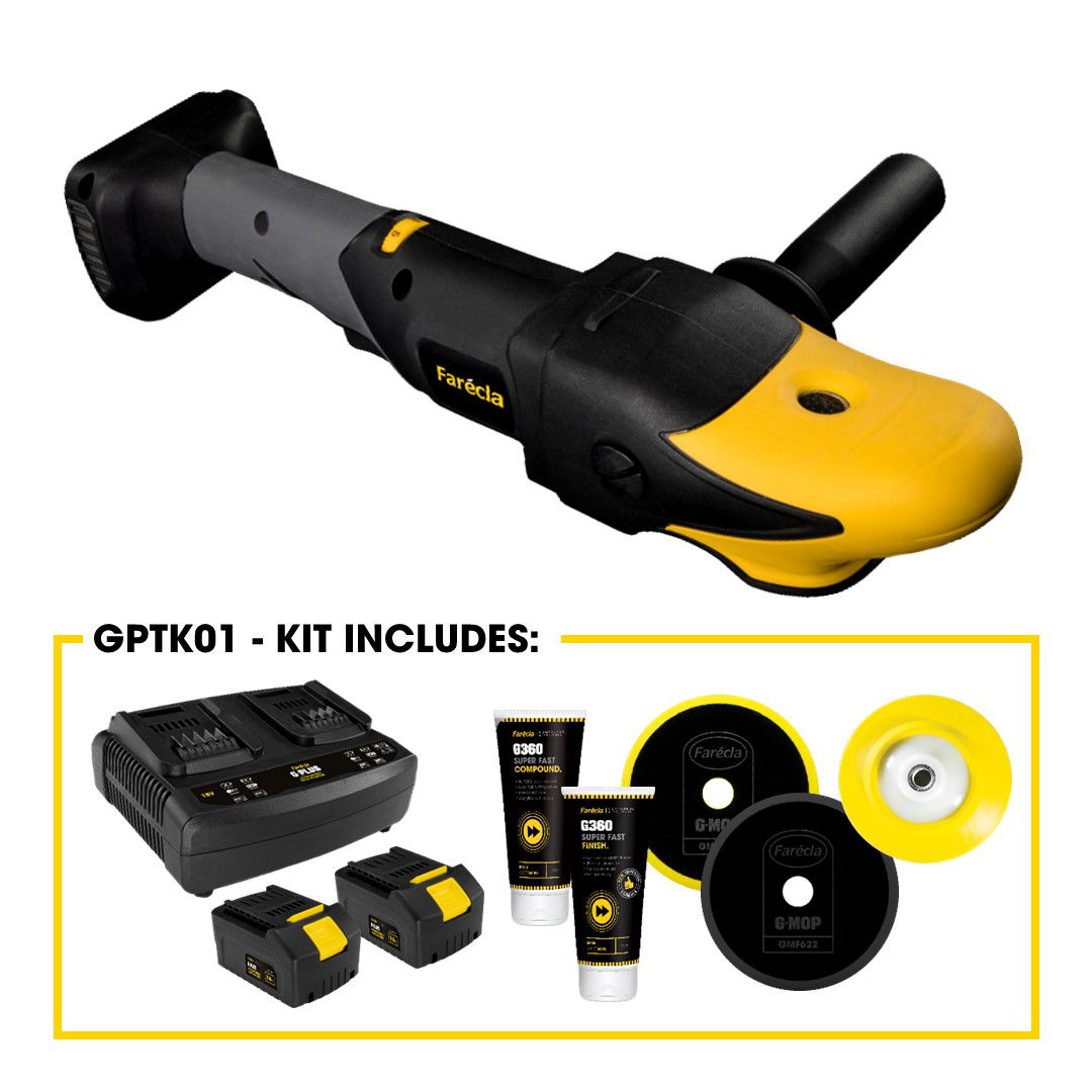 Farécla G Plus Rotary akkumulátoros polírozógép indulókészlettel termék fő termékképe