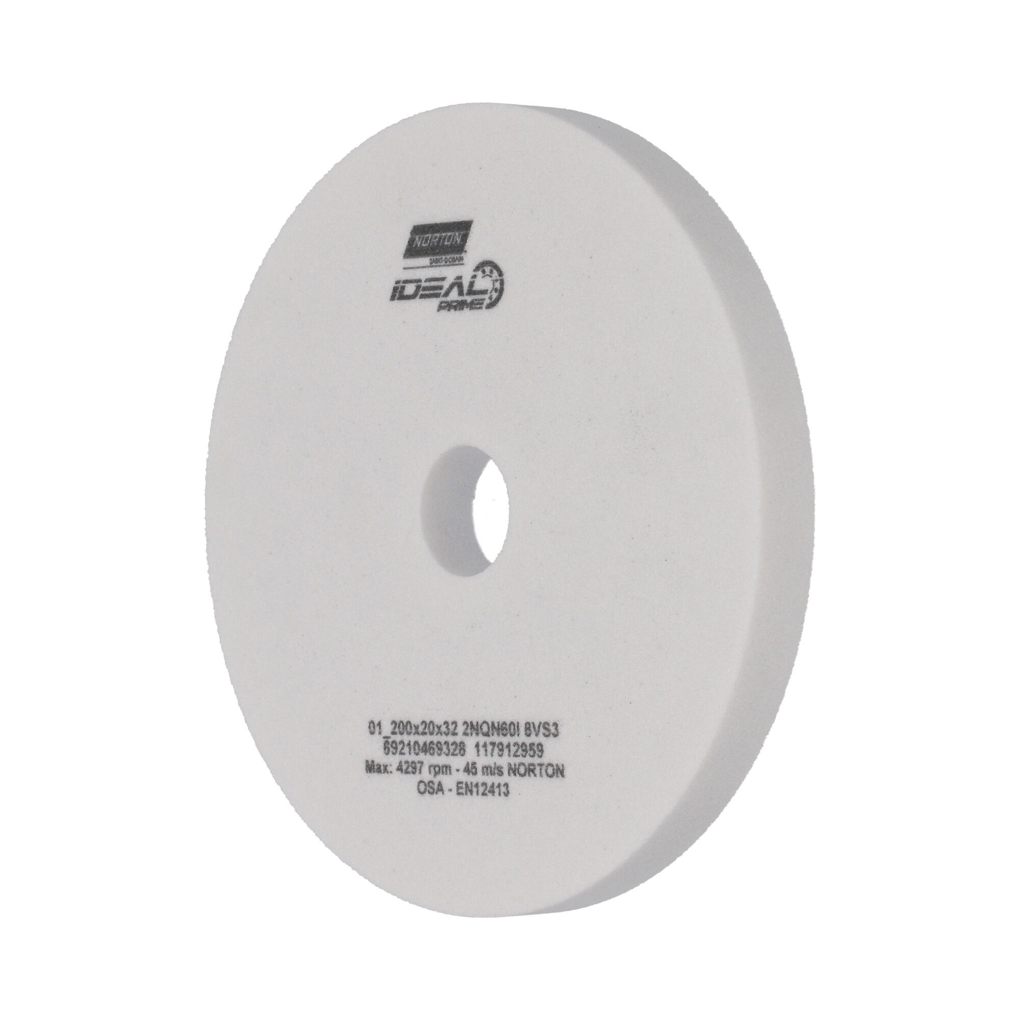 Norton Egyenes köszörűkorong Ø200x20x32 mm 2NQN 60 I VS3, 2 db/csomag termék fő termékképe