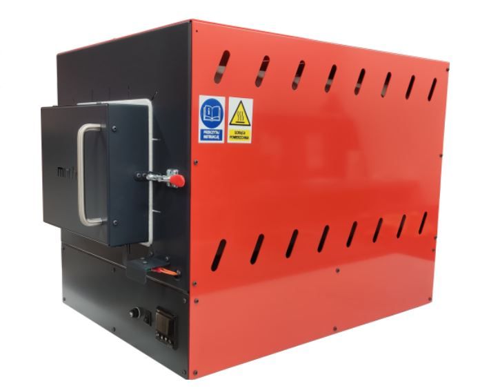 Minihell 500 hőkezelő kemence programozható 3 kW 230V samott tégla aljzattal termék fő termékképe