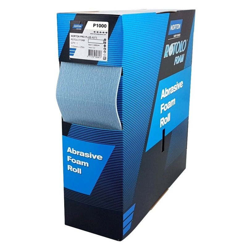 Norton Rotolo Foam Pro Plus A975 csiszolótekercs 115mmx25m P1000, 2 db/csomag termék fő termékképe