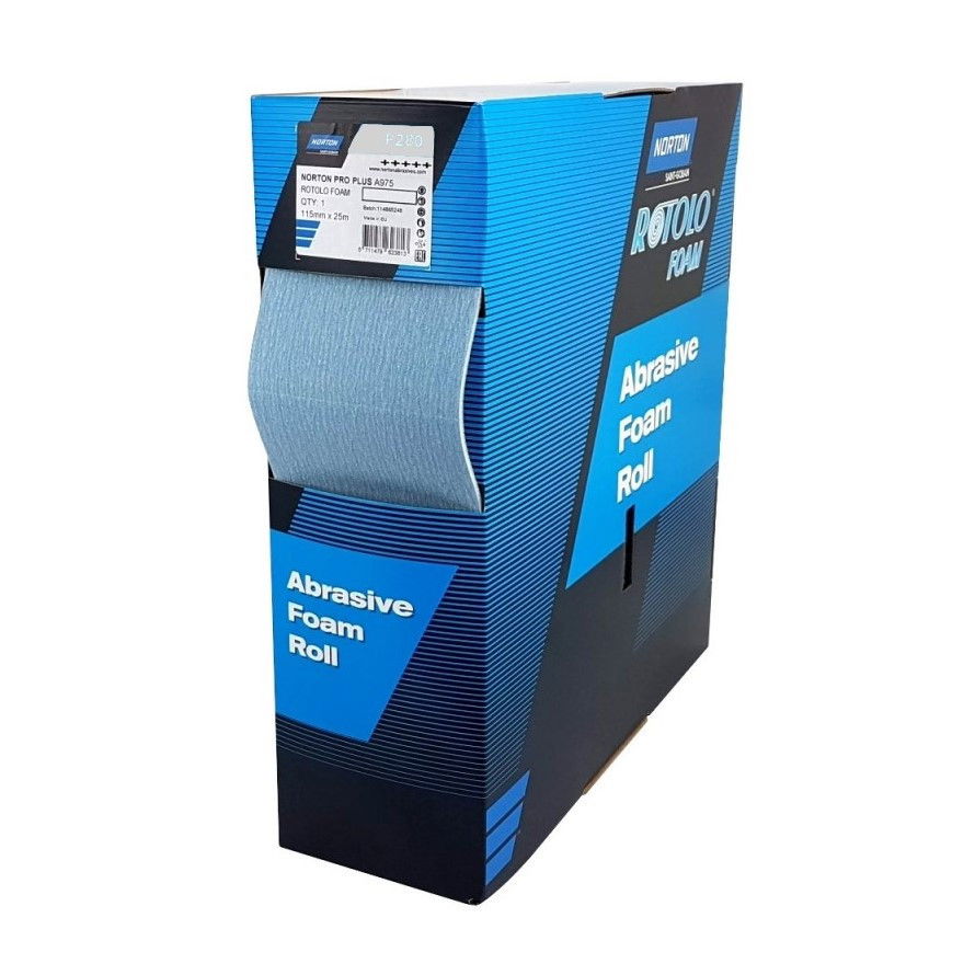 Norton Rotolo Foam Pro Plus A975 csiszolótekercs 115mmx25m P280, 2 db/csomag termék fő termékképe