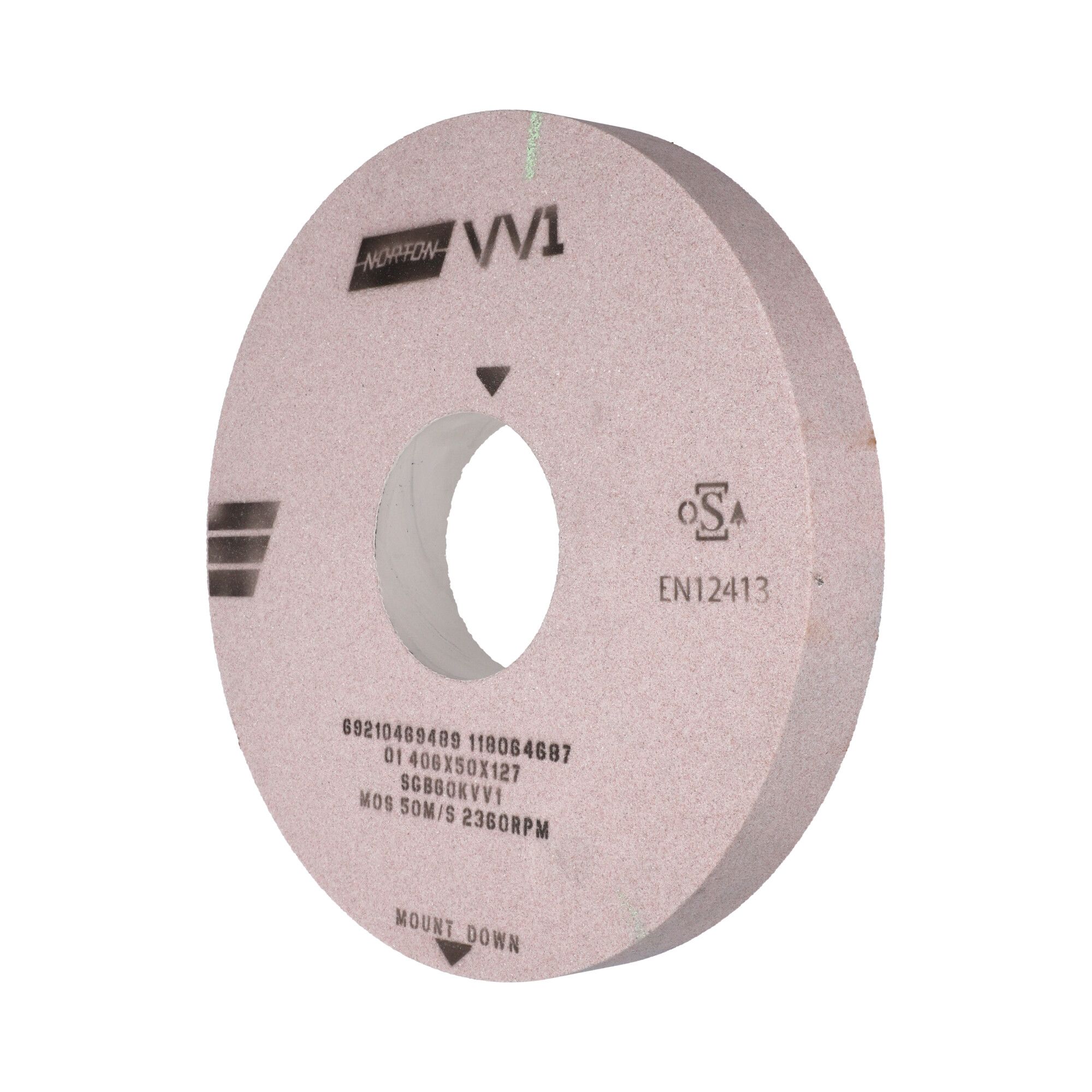 Norton Egyenes köszörűkorong Ø406x50x127 mm SGB 60 K VV1 termék fő termékképe