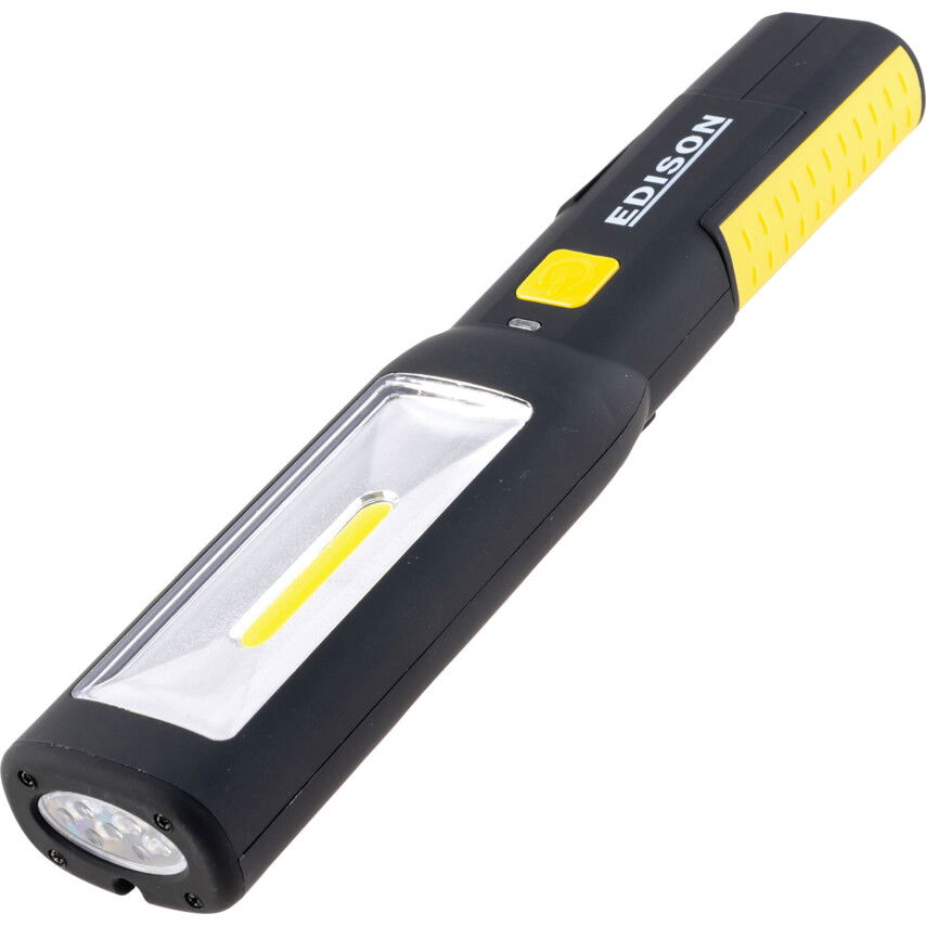 ÚJRATÖLTHETŐ LED LÁMA 3 W-OS COB + 7 LED termék fő termékképe