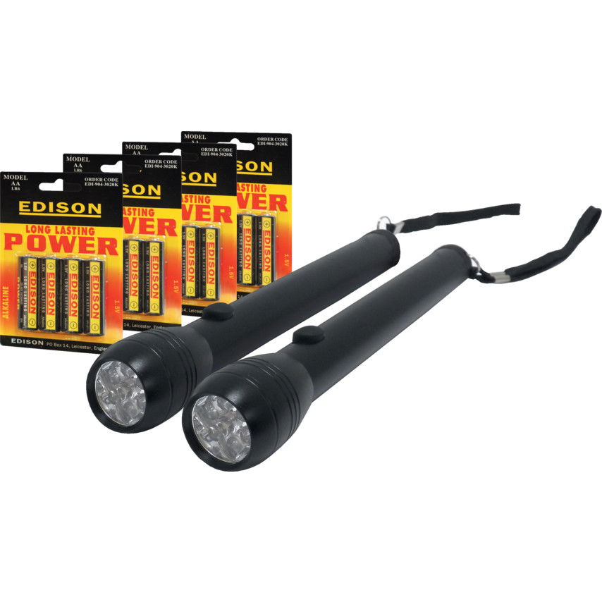 2 LED FEKETE LÁMPA ELEMEKKEL termék fő termékképe