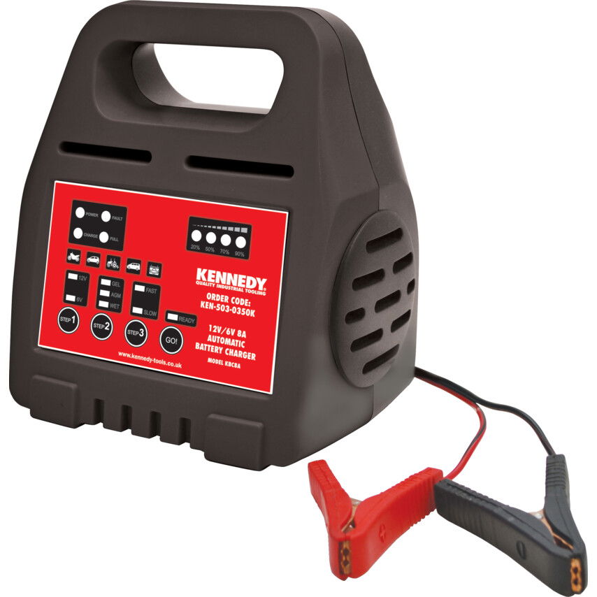 12V/6V 8A AUTOMATIKUS AKKUMULÁTORTÖLTŐ termék fő termékképe