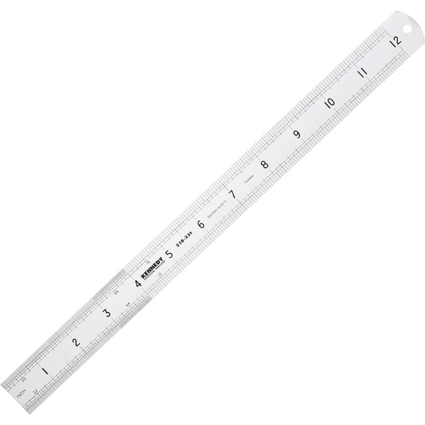 300MM/12" MEREV ROZSDAMENTES VONALZÓ LEKEREKÍTETT VÉGGEL termék fő termékképe
