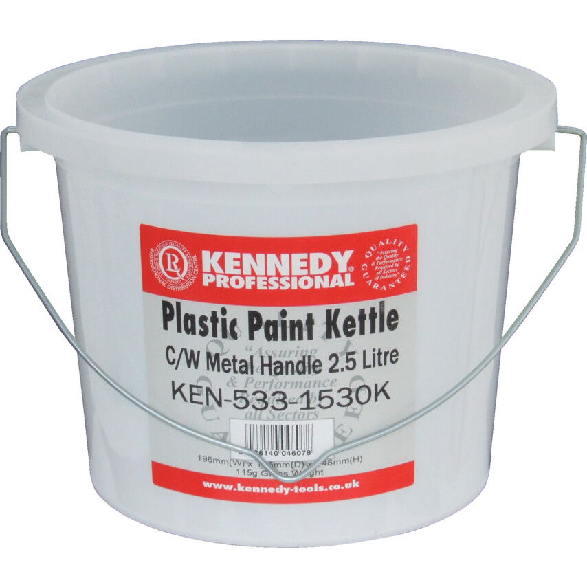 2.5LTR MŰANYAG PAINT KETTLE C/W METAL HANDLE termék fő termékképe